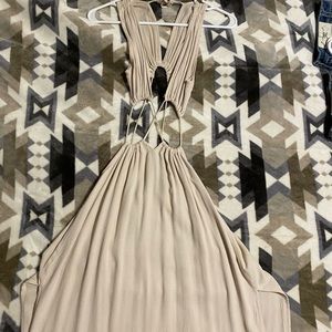Open cut dress